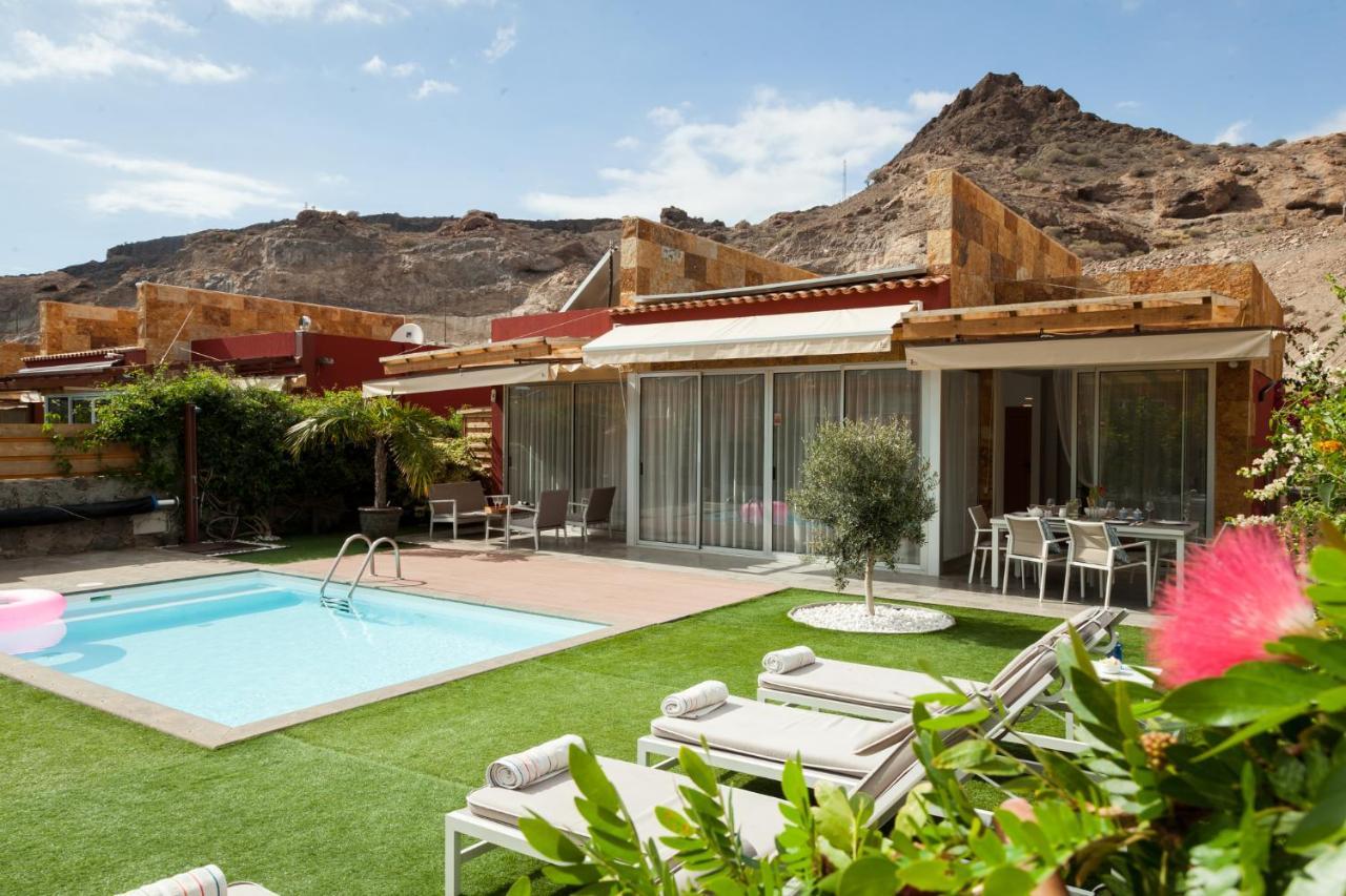 אמדורס Elle Ocean Villa Gran Canaria Heated Pool Wifi מראה חיצוני תמונה